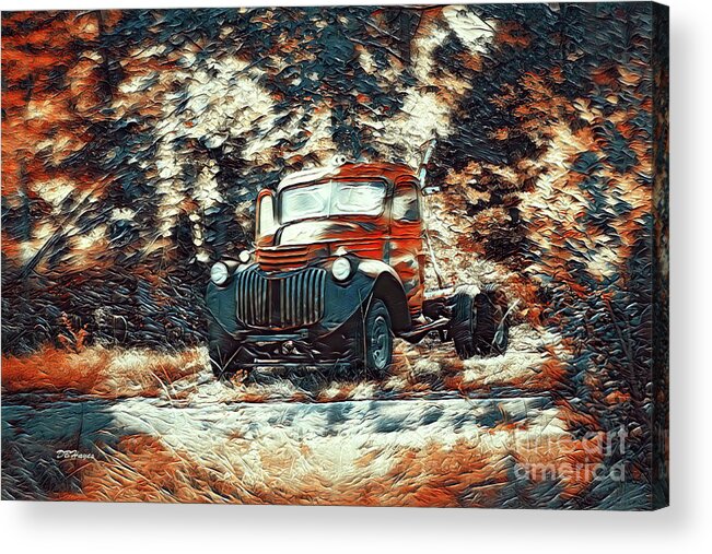Trucks Acrylic Print featuring the mixed media Disavowed 2 by DB Hayes