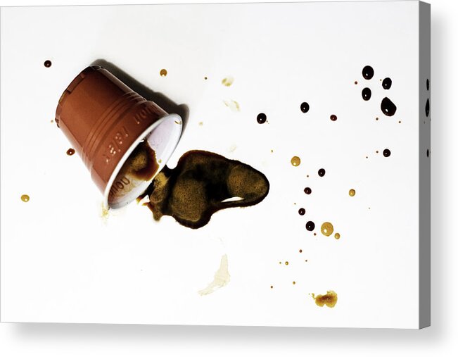 Problems Acrylic Print featuring the photograph Disposable cup by Ciro Esposito