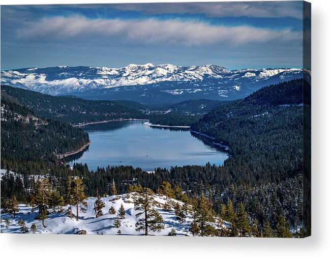 Donner Lake Acrylic Print featuring the photograph Donner Lake Full by Clinton Ward