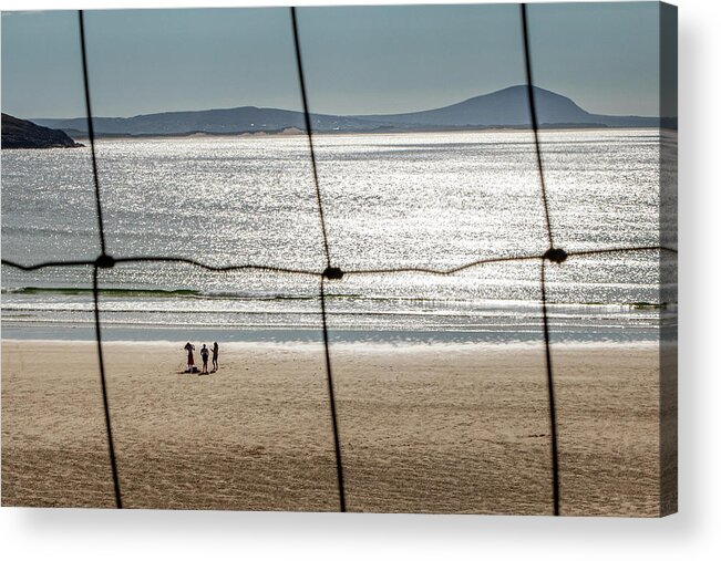 Donegal Acrylic Print featuring the photograph Don't Fence Me In - Horn Head, Donegal by John Soffe