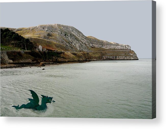 Dragons Acrylic Print featuring the photograph Dragon bay by Christopher Rowlands