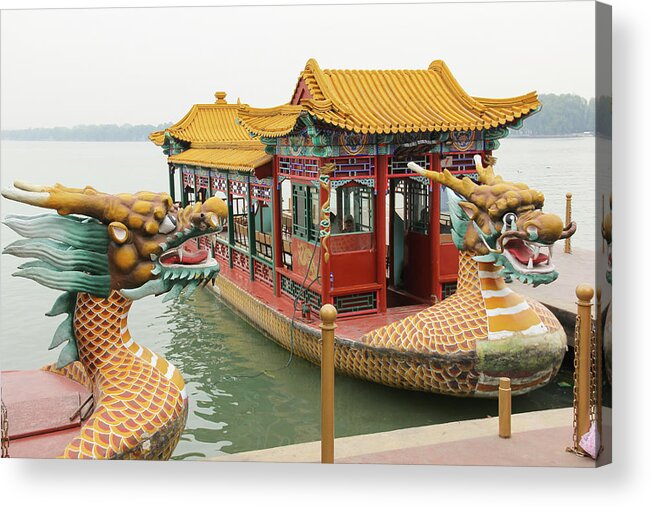 Dragon Acrylic Print featuring the photograph Dragon Boat by Josu Ozkaritz