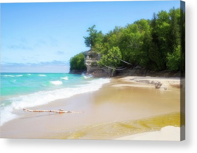 Day Acrylic Print featuring the photograph Chapel Beach on Lake Superior by Robert Carter