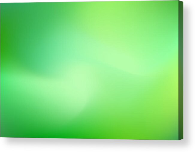 Tranquility Acrylic Print featuring the drawing Dreamy smooth abstract green background by Dimitris66