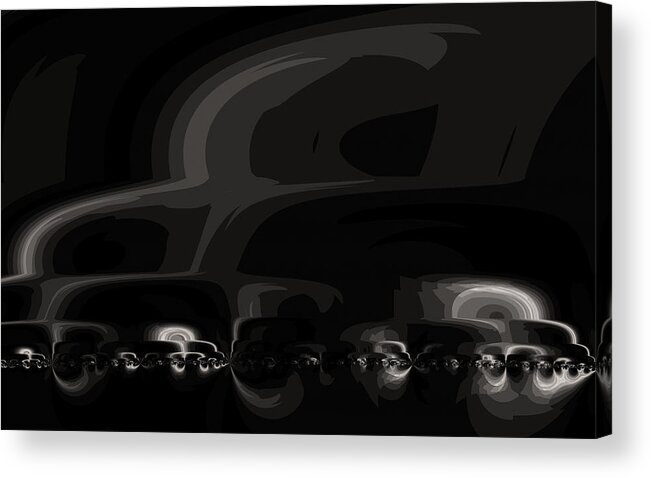 Vic Eberly Acrylic Print featuring the digital art Driving in the Dark by Vic Eberly