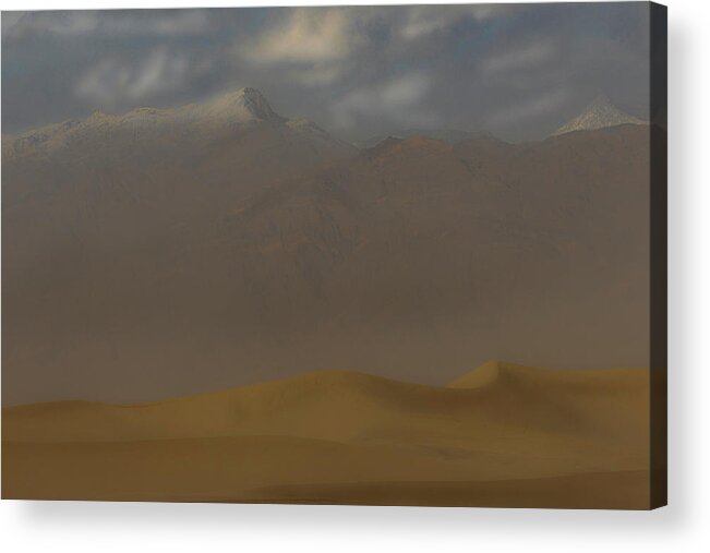 National Park Acrylic Print featuring the photograph Dust on the Dunes by Mike Lee