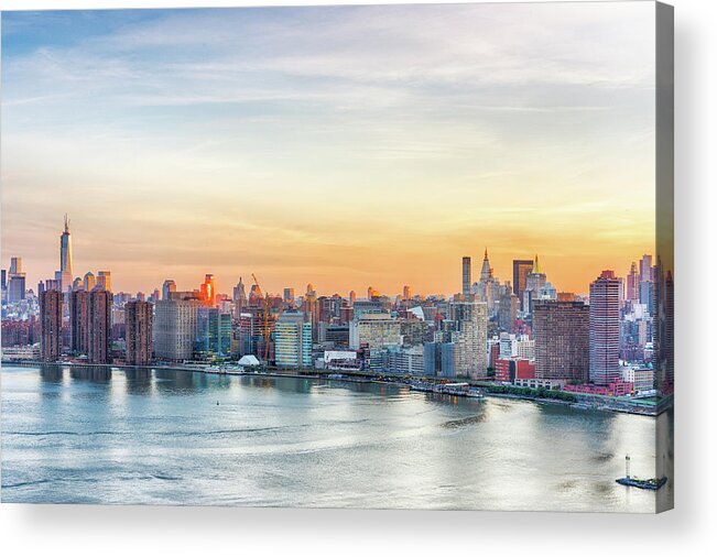 Leica M9 Acrylic Print featuring the photograph East Side Skyline, Manhattan by Eugene Nikiforov