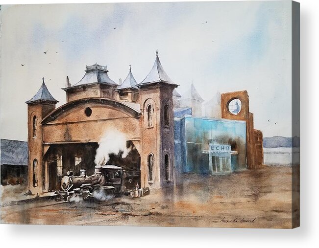Burlington Acrylic Print featuring the painting Echoes Past and Present by Amanda Amend