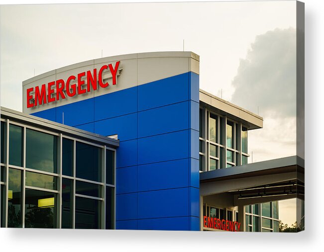 Cold And Flu Acrylic Print featuring the photograph Emergency hospital open by Blake Callahan