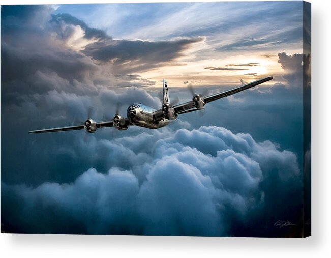 Aviation Acrylic Print featuring the digital art Enola Gay by Peter Chilelli