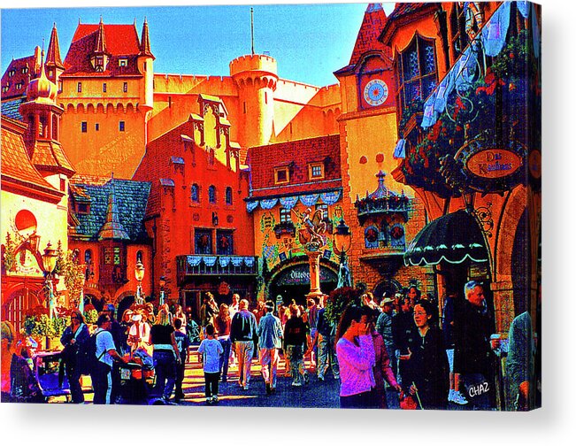 Travel Acrylic Print featuring the digital art Epcot -- Germany by CHAZ Daugherty