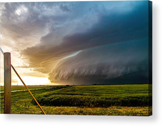 Nebraskasc Acrylic Print featuring the photograph Epic Severe Weather 026 by Dale Kaminski