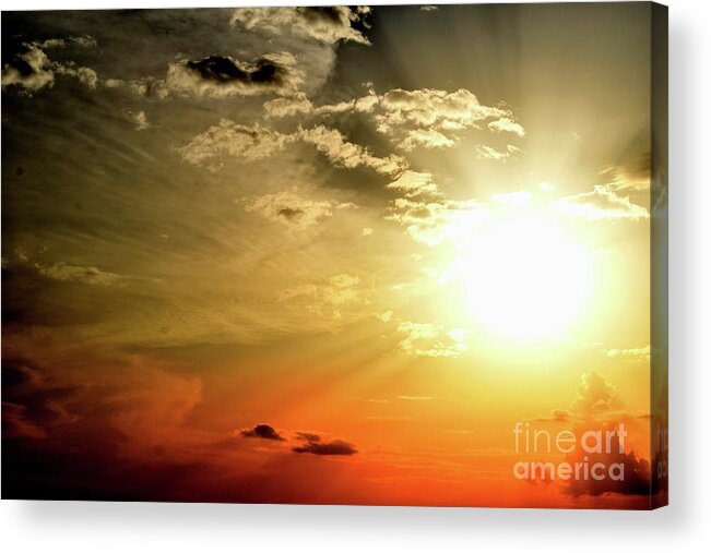 Nature Acrylic Print featuring the photograph Equivalents of Clouds 004 by Leonida Arte