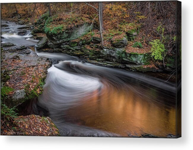 Waterfall Acrylic Print featuring the photograph Erie Falls by Erika Fawcett