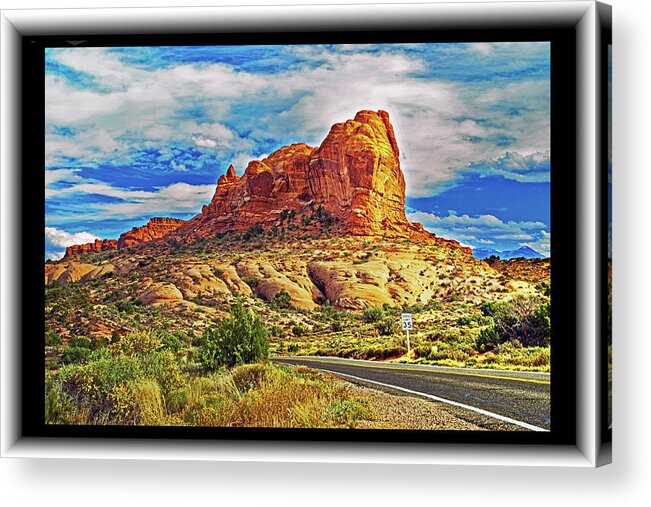 Arches Acrylic Print featuring the photograph Eroded Rocks at Arches by Richard Risely