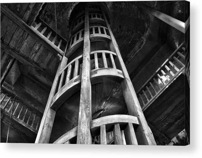 Stairway Acrylic Print featuring the photograph Escher's Hideaway by John Bartosik