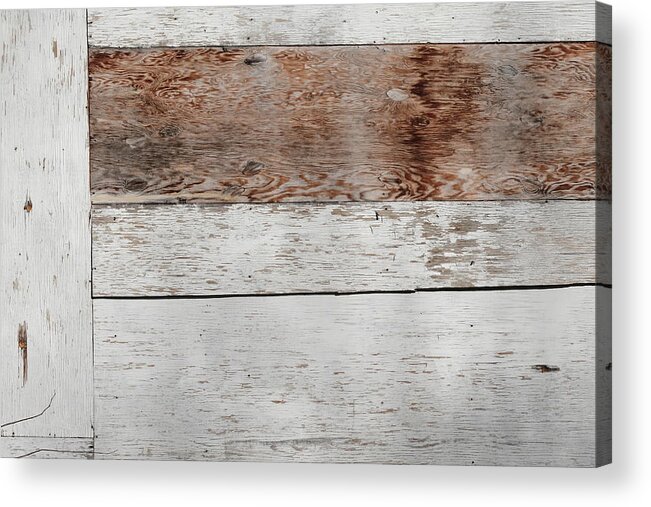 Wood Acrylic Print featuring the photograph Fade On Wood by Kreddible Trout