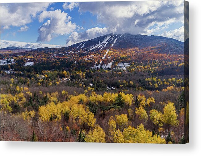 Burke Mountain Acrylic Print featuring the photograph Fall at Burke Mountain, VT by John Rowe
