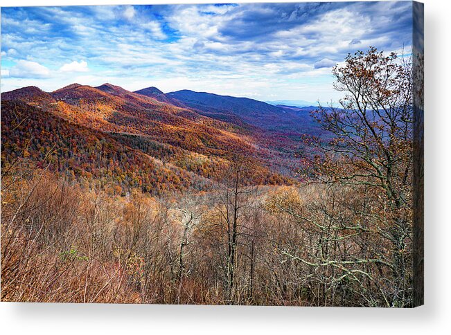 Blue Ridge Mountains Acrylic Print featuring the photograph Fall in the Blue Ridge by Lisa Spencer