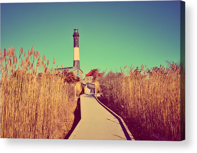 Fire Island Acrylic Print featuring the photograph Fire Island Lighthouse by Stacie Siemsen