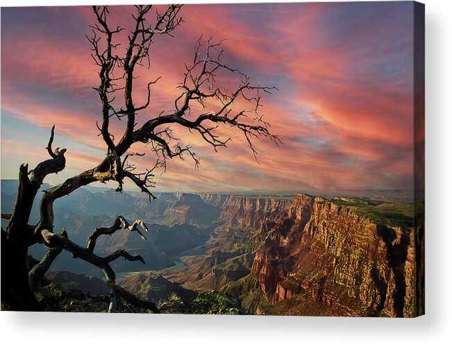 Photography Acrylic Print featuring the photograph Fire Sky by Jim Carlen
