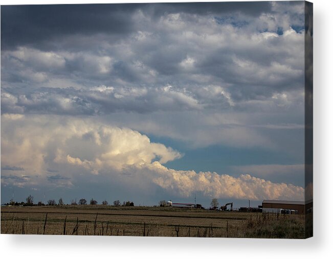 Nebraskasc Acrylic Print featuring the photograph First Storm Chase of 2020 010 by Dale Kaminski