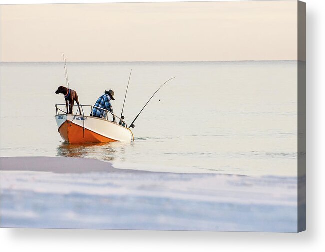  Acrylic Print featuring the photograph Fishing Grayton Beach by Kurt Lischka