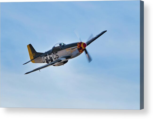 P-51 Acrylic Print featuring the photograph Flight of the P51 by American Landscapes