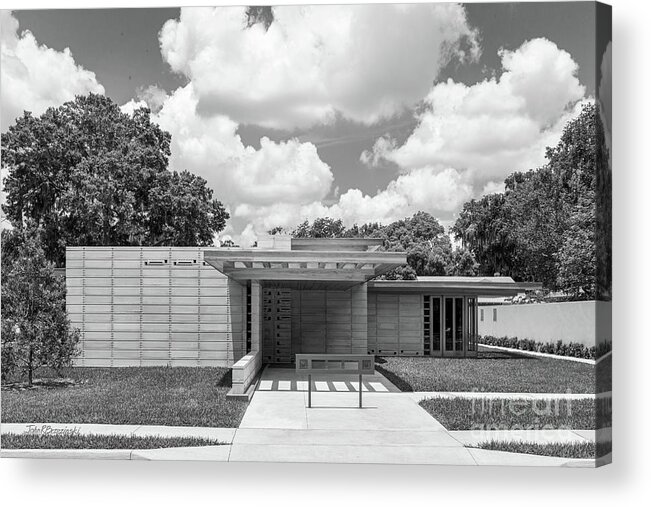Florida Southern College Acrylic Print featuring the photograph Florida Southern College Usonian House by University Icons