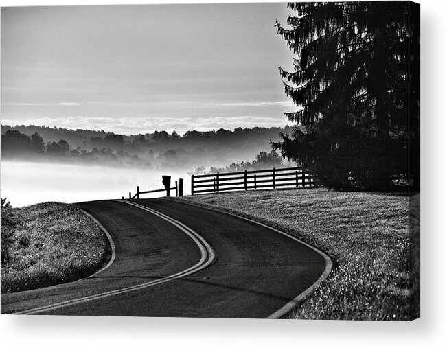 Conners Grove Acrylic Print featuring the photograph Foggy Morning at Conners Grove by Ben Prepelka