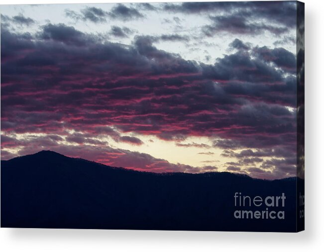 Sunrise Acrylic Print featuring the photograph Foothills Sunrise 1 by Phil Perkins