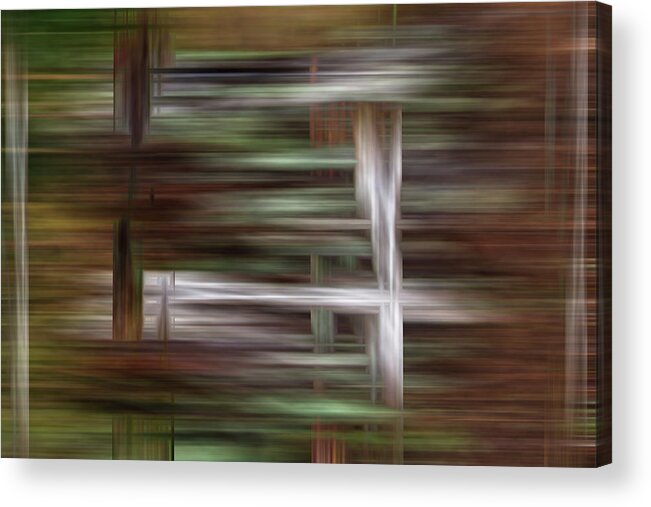 Abstract Acrylic Print featuring the photograph Forest by Cheryl Day