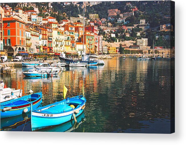 France Acrylic Print featuring the photograph French Riviera by Claude Taylor