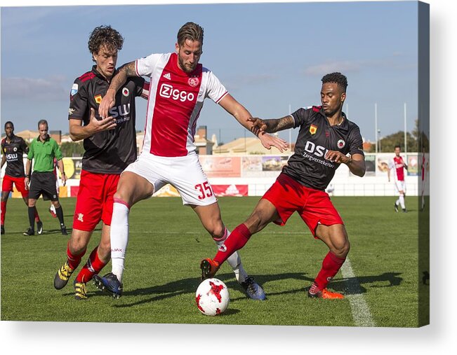 A.f.c. Ajax Acrylic Print featuring the photograph FriendlyAjax Amsterdam v Excelsior Rotterdam by VI-Images