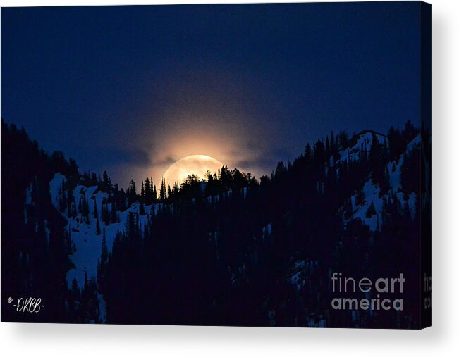 Full Moon Acrylic Print featuring the photograph Full Flower Moon #4 by Dorrene BrownButterfield