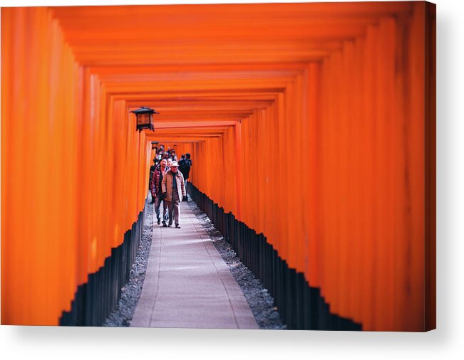 Fushimi Inari Taisha Acrylic Print featuring the photograph Fushimi Inari Taisha, Kyoto by Eugene Nikiforov