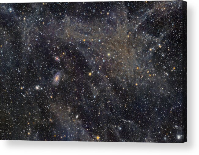 Constellation Acrylic Print featuring the photograph Galaxies and Deep Space Dust by Temujin Nana