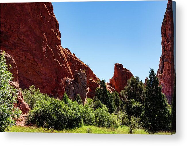 No People Acrylic Print featuring the photograph Garden of the god by Nathan Wasylewski