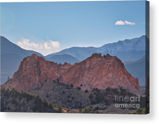 Garden Of The Gods Acrylic Print featuring the photograph Garden of the Gods Gray Rock by Abigail Diane Photography