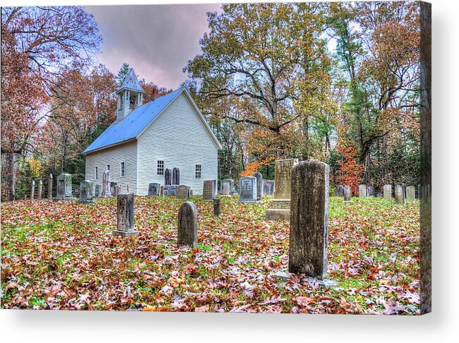 Cades Cove Acrylic Print featuring the photograph Gathered With The Saints by Randall Dill