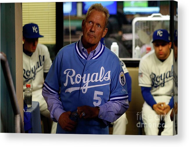 People Acrylic Print featuring the photograph George Brett by Ed Zurga