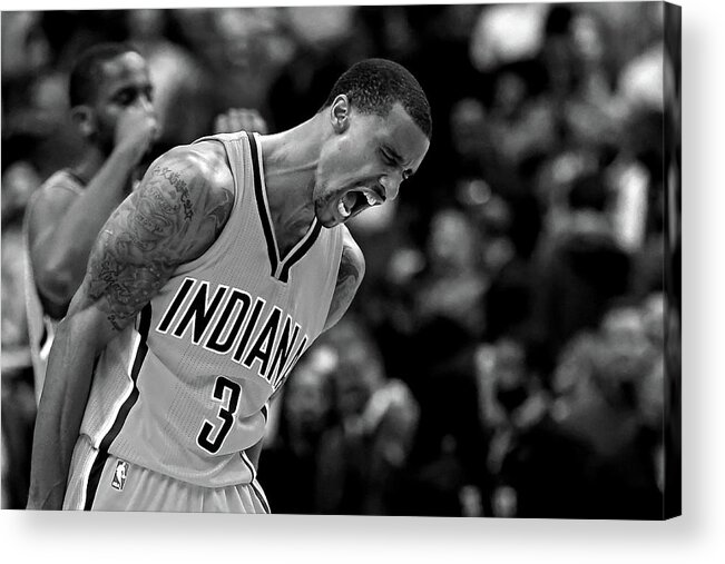 Nba Pro Basketball Acrylic Print featuring the photograph George Hill by Patrick Smith