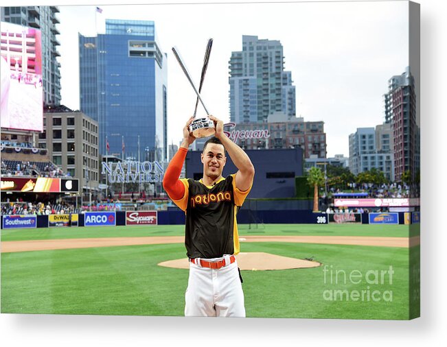 Three Quarter Length Acrylic Print featuring the photograph Giancarlo Stanton by Harry How