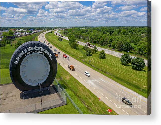 Giant Tire Acrylic Print featuring the photograph Giant Tire by Jim West