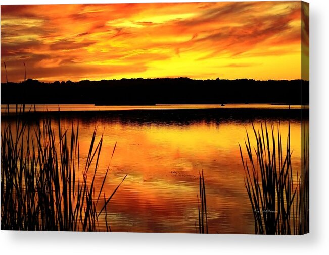 Sunset Acrylic Print featuring the photograph Glorious Sunset by Mary Walchuck