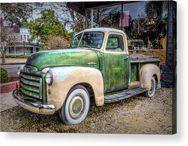 100 Acrylic Print featuring the photograph GMC Pickup Truck by Debra and Dave Vanderlaan