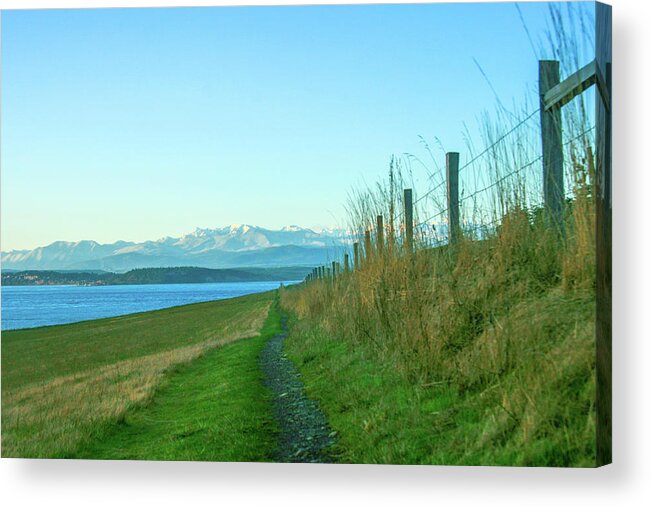 Bluff Acrylic Print featuring the photograph Go Take a Hike by Leslie Struxness