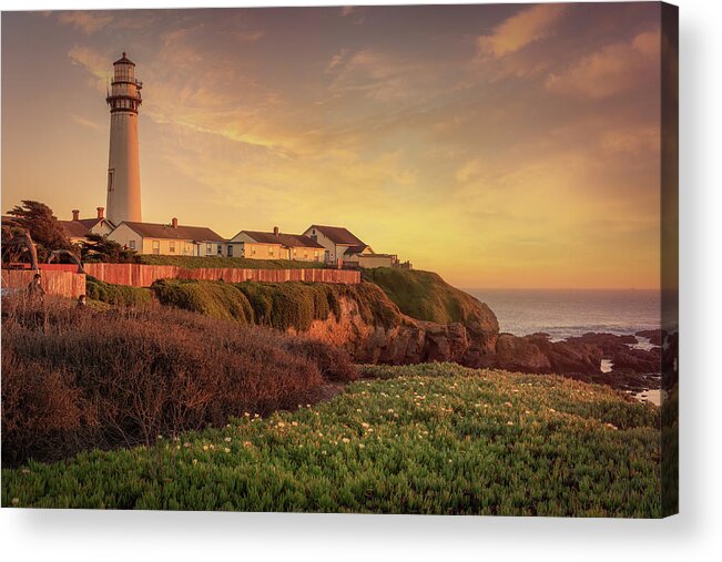 Landscape Acrylic Print featuring the photograph Golden Hour by Laura Macky