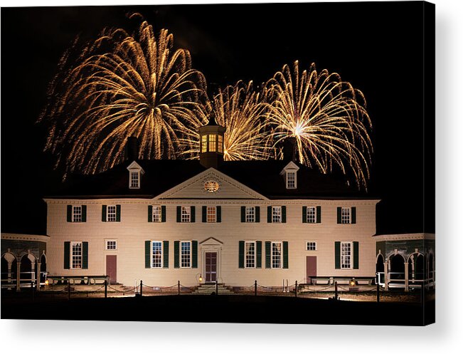 Mount Vernon Acrylic Print featuring the photograph Golden Illuminations by Art Cole