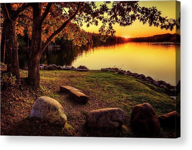 Garland Pond Acrylic Print featuring the photograph Garland Pond 34a1041 by Greg Hartford